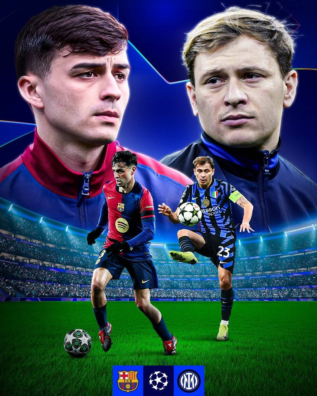 假期看欧冠！明晨欧冠半决赛继续 巴萨高歌猛进or国米一转颓势？